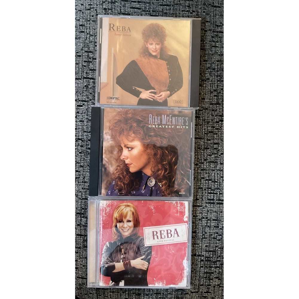 Lot of 3 Reba McEntire CDs Sweet Sixteen Greatest Hits Love Revival Country